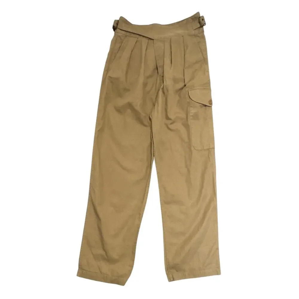 Banana Republic Heritage Explorer Cargo Pants Khaki Pleated Buckle Women 6